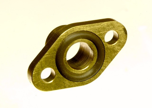 Flansch 4 mm mit O-Ring Dichtung